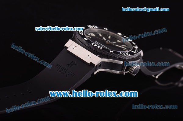 Hublot Big Bang King Swiss Valjoux 7750 Automatic Movement Ceramic Bezel with Black Dial - 1:1 Original - Click Image to Close