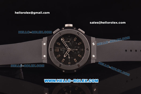 Hublot Big Bang Swiss Valjoux 7750 Automatic Ceramic Case with Titanium Bezel/Caseback -1:1 Original - Click Image to Close