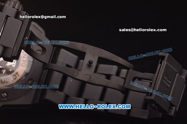 Hublot King Power Chronograph 1:1 Original Swiss Valjoux 7750 Automatic Movement Ceramic Case with Black Dial and Ceramic Bracelet - Click Image to Close