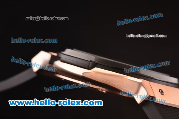 Hublot Classic Fusion Chrono Miyota Quartz Rose Gold Case with PVD Bezel and Grey Dial - Click Image to Close