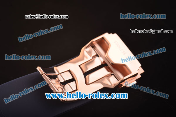 Hublot Classic Fusion Automatic Rose Gold Case with Diamond Bezel and Black Dial - ETA Coating - Click Image to Close