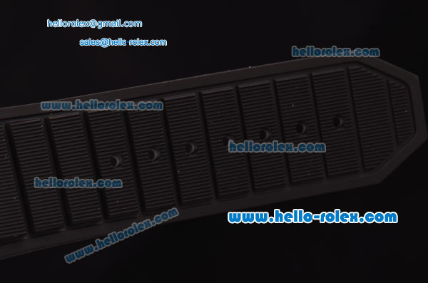 Hublot Tourbillon Vendome Limited Edition ST25 Automatic PVD Case with White Dial and Black Rubber Strap - Click Image to Close