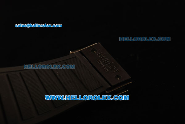 Hublot Tourbillon Vendome Limited Edition Automatic PVD Case with Black Dial and Black Rubber Strap - Click Image to Close