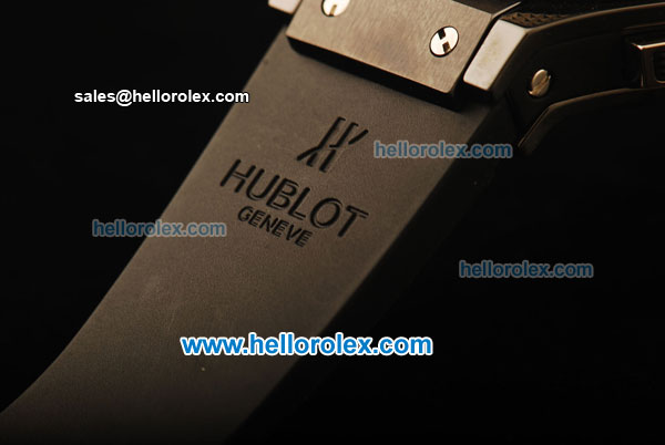Hublot Big Bang Swiss Valjoux 7750 Automatic Ceramic Case with Titanium Bezel and Black Dial - 1:1 Original - Click Image to Close