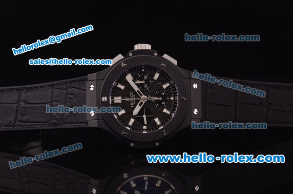 Hublot Big Bang Hub 4100 Full Ceramic Case with Black Dial and Black Rubber Strap-1:1 Original - Click Image to Close