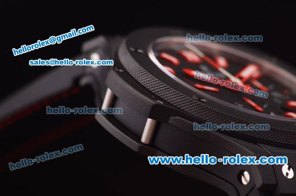 Hublot Big Bang Hub 4100 Full Ceramic Case with Black Dial and Red Markers-1:1 Original - Click Image to Close