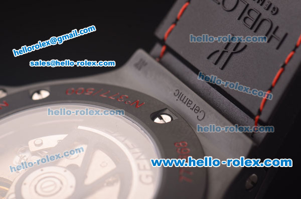 Hublot Big Bang Hub 4100 Full Ceramic Case with Black Dial and Red Markers-1:1 Original - Click Image to Close