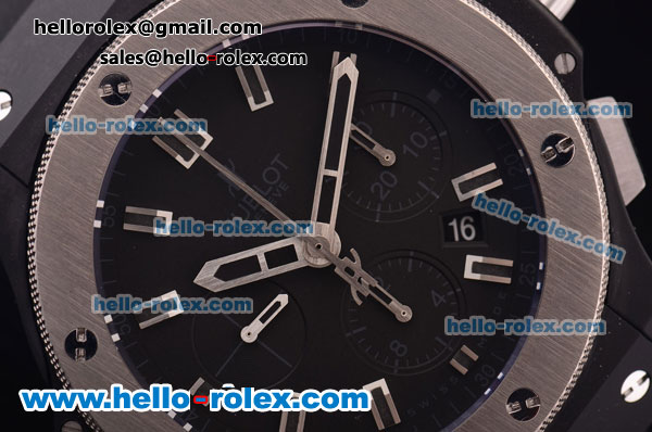 Hublot Big Bang Hub4100 PVD Case with Steel Bezel and Black Dial 1:1 - Click Image to Close