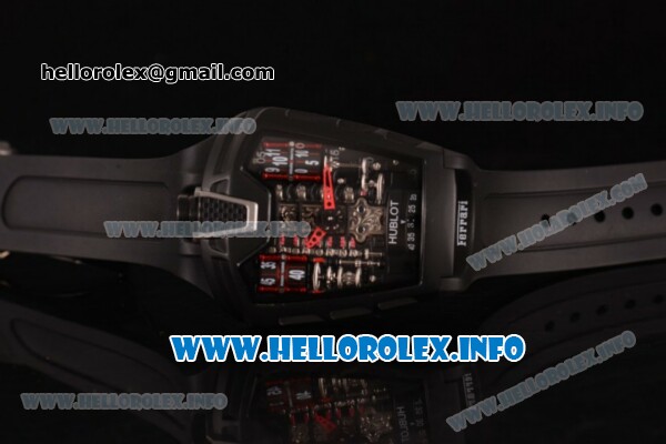 Hublot MP-05 LaFerrari Limited Edition Asia Automatic PVD Case with Skeleton Dial and Black Rubber Strap - Click Image to Close