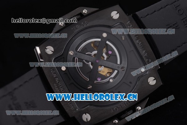 Hublot Masterpiece MP 08 Antikythera Sunmoon Asia 2813 Automatic PVD Case Skeleton Dial Red Leather Strap and White Markers - Click Image to Close