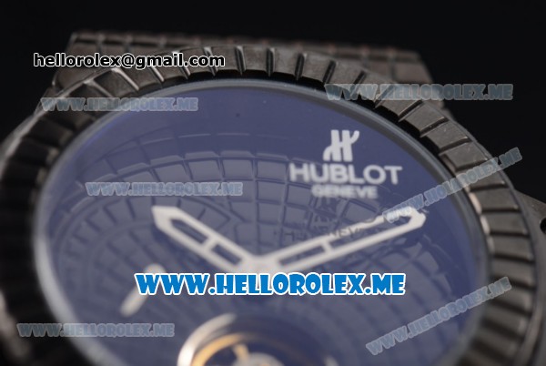 Hublot Big Bang Caviar Asia ST25 Automatic PVD Case with Black Dial and Black Rubber Strap - Click Image to Close