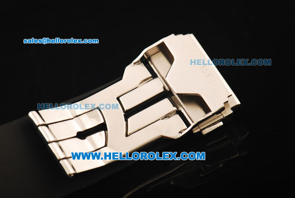 Hublot Big Bang Swiss Tourbillon Manual Winding Movement Steel Case with Black Dial and Diamond Bezel-Black Rubber Strap - Click Image to Close