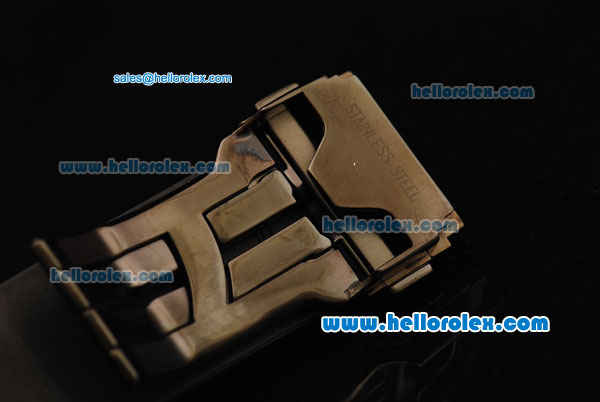 Hublot Big Bang Ayrton Senna Chronograph Swiss Valjoux 7750 Automatic Movement Ceramic Case and Bezel with Black Dial and Black Rubber Strap-1:1 Original - Click Image to Close