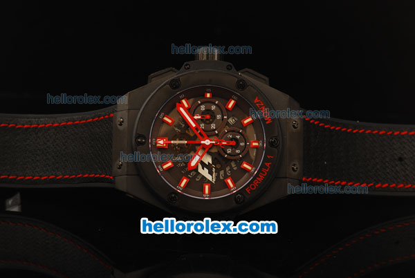 Hublot King Power F1 Monza Chronograph Swiss Valjoux 7750 Automatic Movement with Ceramic Case and Bezel - Click Image to Close