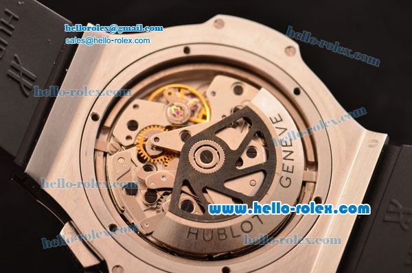 Hublot Big Bang Chronograph Swiss Valjoux 7750-SHG-CHG Automatic Steel Case with Diamond Bezel and Black Dial 1:1 Original - Click Image to Close