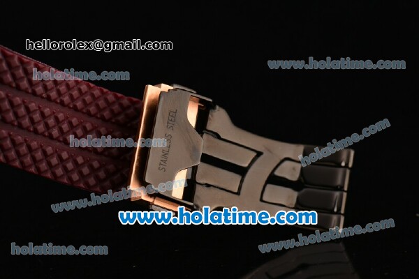 Hublot Big Bang Chrono Swiss Valjoux 7750 Automatic Rose Gold Case with Ceramic Bezel and Carbon Fiber Dial - 1:1 Original(H) - Click Image to Close
