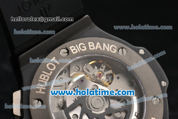 Hublot Big Bang Ice Bang Chrono Clone HUB4100 Automatic PVD Case with Titanium Bezel and Stick Markers - 1:1 Original (TW) - Click Image to Close