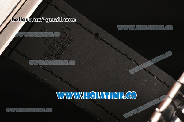 Hublot MP-06 Senna Chrono Miyota OS20 Quartz Steel Case with Red Stick Markers and Skeleton Dial - Click Image to Close
