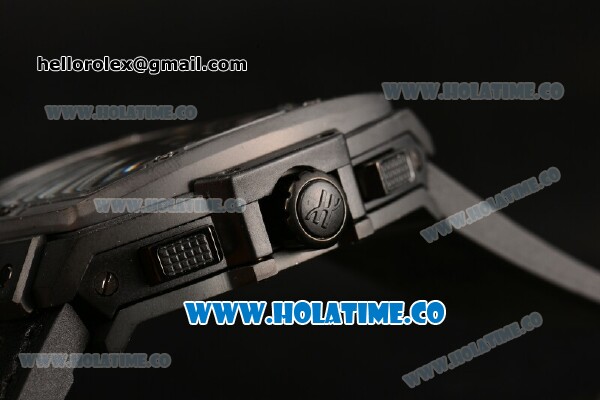 Hublot MP-06 Senna Chrono Miyota OS20 Quartz PVD Case with White Stick Markers and Skeleton Dial - Click Image to Close