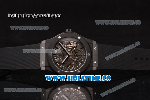Hublot Classic Fusion Asia 6497 Manual Winding PVD Case with Skeleton Dial and Stick Markers - Click Image to Close