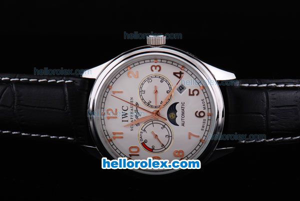 IWC Portugieser Perpetual Calendar Automatic with White Dial - Click Image to Close