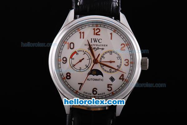 IWC Portugieser Perpetual Calendar Automatic with White Dial - Click Image to Close