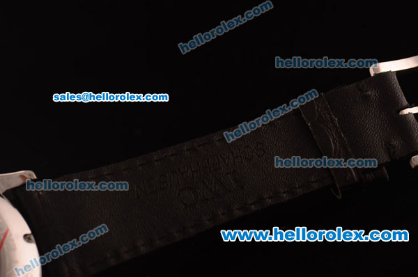 IWC Portofino Tourbillon Automatic Steel Case with White Dial and Black Leather Strap - Click Image to Close