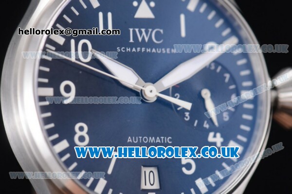 IWC Big Pilot's Watch Edition "Le Petit Prince" Swiss Valjoux 7750-CHG Automatic Steel Case with Black Dial Brown Leather Strap and Arabic Numeral Markers (ZF) - Click Image to Close