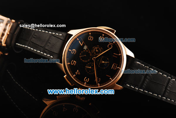 IWC Grande Complication Automatic Movement Rose Gold Case with Black Dial and Arabic Numerals - Click Image to Close