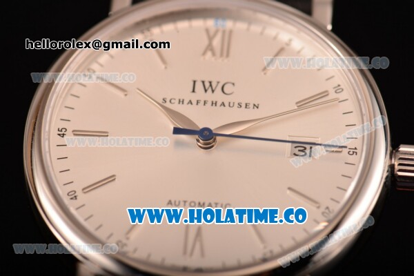 IWC Portofino Chrono Swiss ETA 2824 Automatic Steel Case with Silver Dial and Stick Markers - Click Image to Close