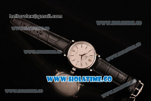 IWC Portofino Chrono Swiss ETA 2824 Automatic Steel Case with White Dial and Stick Markers - Click Image to Close