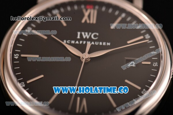 IWC Portofino Chrono Swiss ETA 2824 Automatic Steel Case with Black Dial and Stick Markers - Click Image to Close