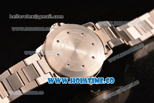 IWC Aquatimer Miyota Quartz Full Steel with White Dial and Stick Markers - Click Image to Close