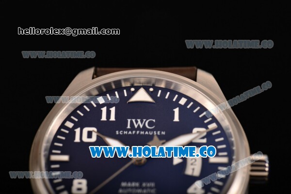 IWC Pilot's Watches Mark XVII Edition "Le Petit Prince" Swiss ETA 2892 Automatic Steel Case with Blue Dial and White Arabic Numeral Markers - Click Image to Close