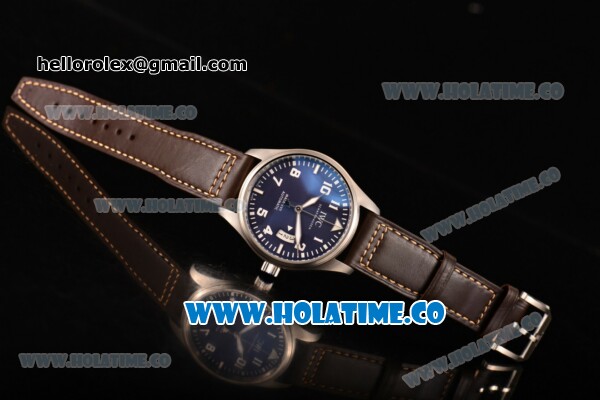 IWC Pilot's Watches Mark XVII Edition "Le Petit Prince" Swiss ETA 2892 Automatic Steel Case with Blue Dial and White Arabic Numeral Markers - Click Image to Close