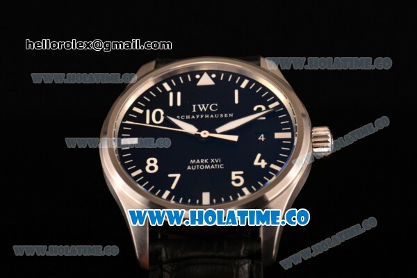 IWC Big Pilot's Watch Swiss ETA 2892 Automatic Steel Case with Black Dial and Arabic Numeral Markers (ZF) - Click Image to Close