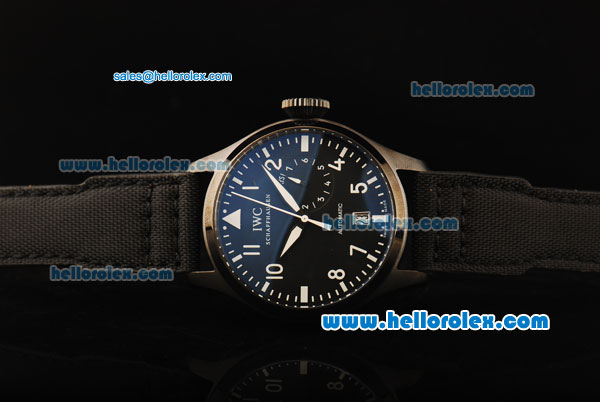 IWC Big Pilot Automatic Movement PVD Case with Black Dial and White Markers - Click Image to Close