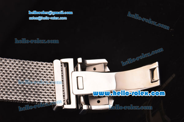 IWC Portofino Swiss ETA 2892 Automatic Steel Case with Silver Arabic Numeral Markers and White Dial - Click Image to Close
