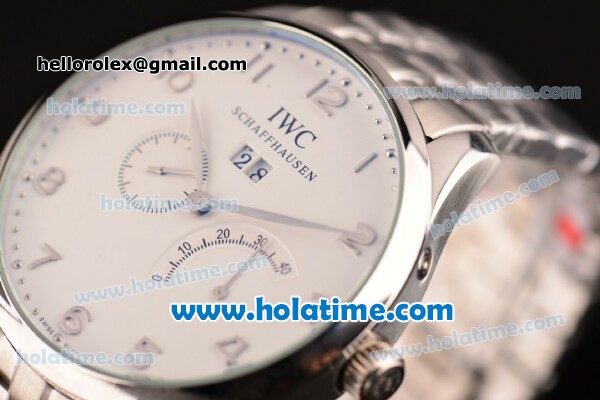 IWC Portuguese Asia ST16 Automatic Full Steel with Beige Dial and Arabic Numeral Markers - Click Image to Close