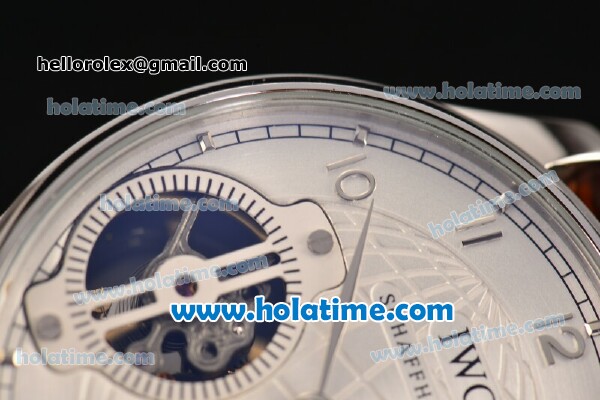IWC Portuguese Tourbillon Schaffhausen Asia 6497 Manual Winding Steel Case with Silver Dial and Arabic Numeral Markers - Click Image to Close