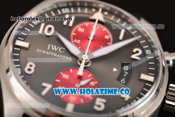 IWC Pilot's Spitfire Chronograph Edition Tribeca Film Festival 2014 Swiss Valjoux 7750 Automatic Steel Case with Black Dial and White Arabic Numeral Markers - 1:1 Original - Click Image to Close