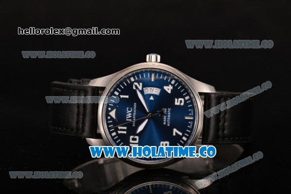 IWC Pilot's Watches Mark XVII Edition "Le Petit Prince" Swiss ETA 2824 Automatic Steel Case with Blue Dial and White Arabic Numeral Markers - Click Image to Close