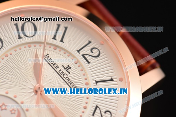 Jaeger-LECoultre Rendez-Vous Swiss ETA 2824 Automatic Rose Gold Case with White Dial and Arabic Numeral Markers - Click Image to Close