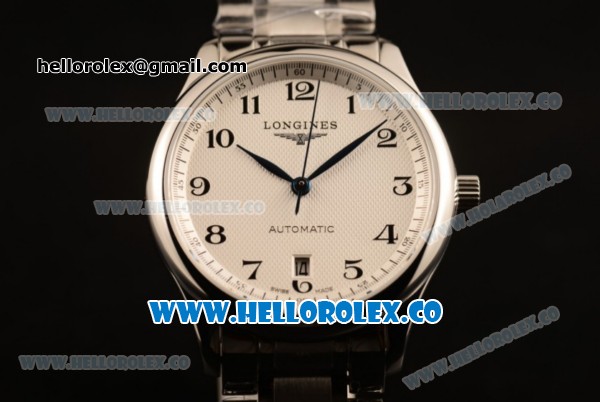 Longines Master Swiss ETA 2824 Automatic Steel Case with Steel Bezel and Steel Bracelet - Click Image to Close