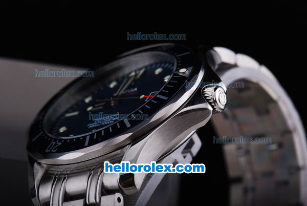 Omega seamaster Chronograph Automatic Movement with Blue Dial and Blue Bezel - Click Image to Close