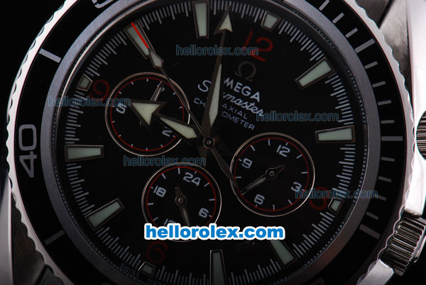 Omega Seamaster M-Schmacher Chronograph Automatic Movement with Black Dial - Click Image to Close