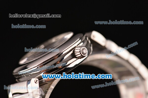 Omega De Ville Ladymatic Swiss ETA 2824 Steel Case Steel Bracelet with White Dial - Click Image to Close