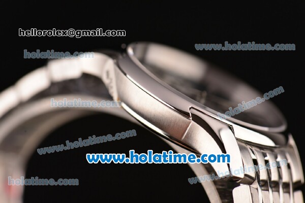 Omega De Ville Hour Vision Swiss ETA 2836 Automatic Steel Case and Strap with Blue Dial - Click Image to Close