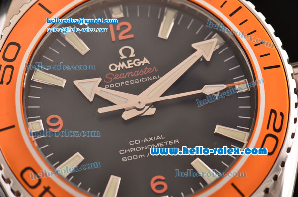 Omega Seamaster Planet Ocean 8500 Clone Automatic Steel Case with Steel Strap Black Dial Stick Markers 1:1 Clone - Click Image to Close