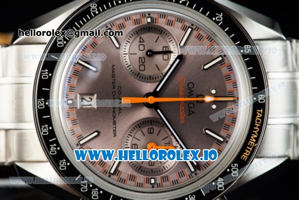 Omega Speedmaster Racing Master Clone Omega 9900 Automatic Steel Case/Bracelet Brown Dial With Stick Markers(JH) - Click Image to Close